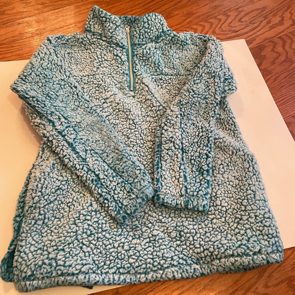 womens soft blue jacket